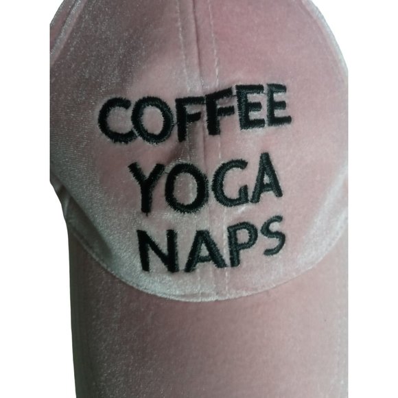 Blush Pink Velour Hat baseball cap - Picture 2 of 5